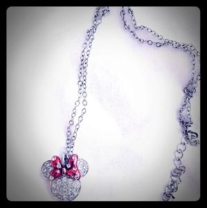 Disney Minnie Mouse Icon Bow Necklace